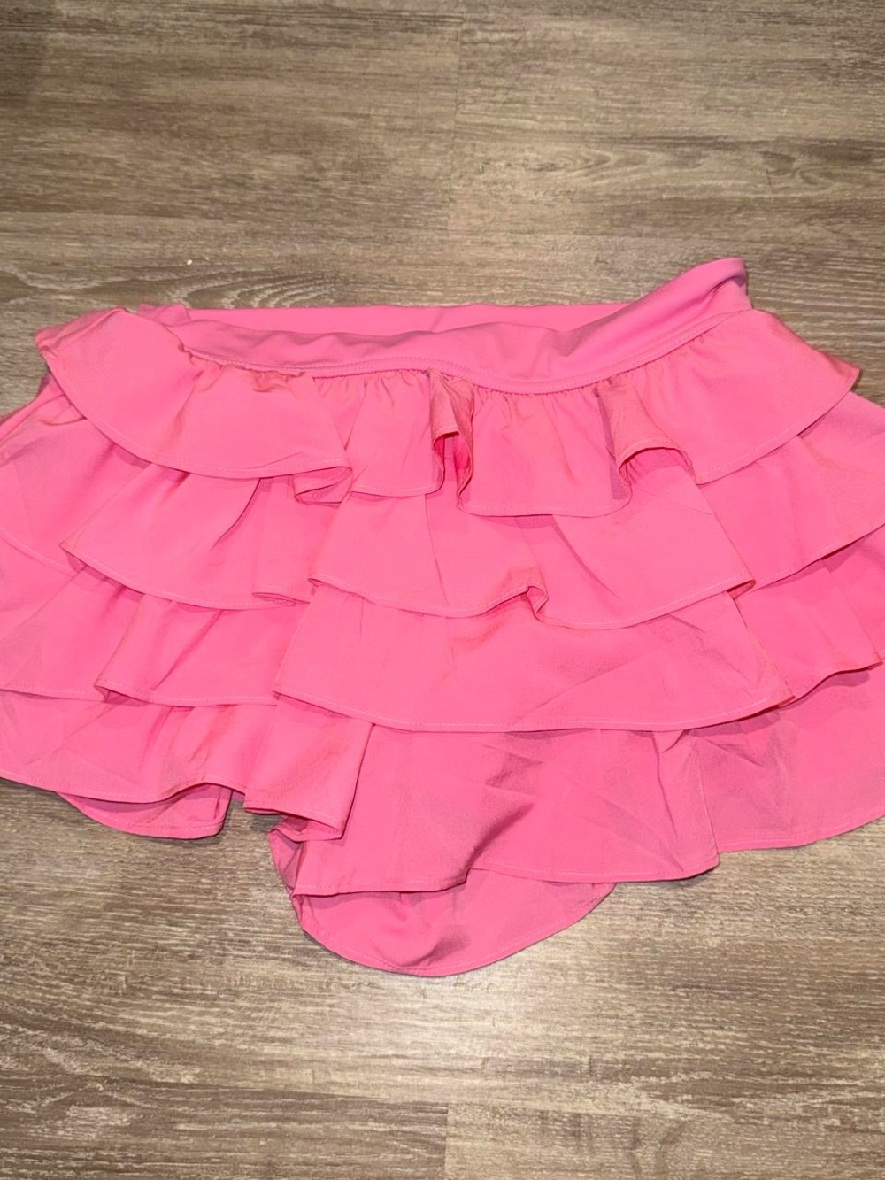 Altar'd State Hot Pink Layered Ruffle Shorts